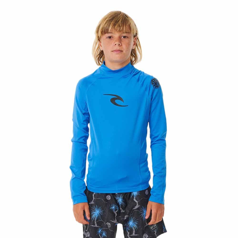 Rip Curl Boys' Brand Wave UPF 50 Long Sleeve Rashguard