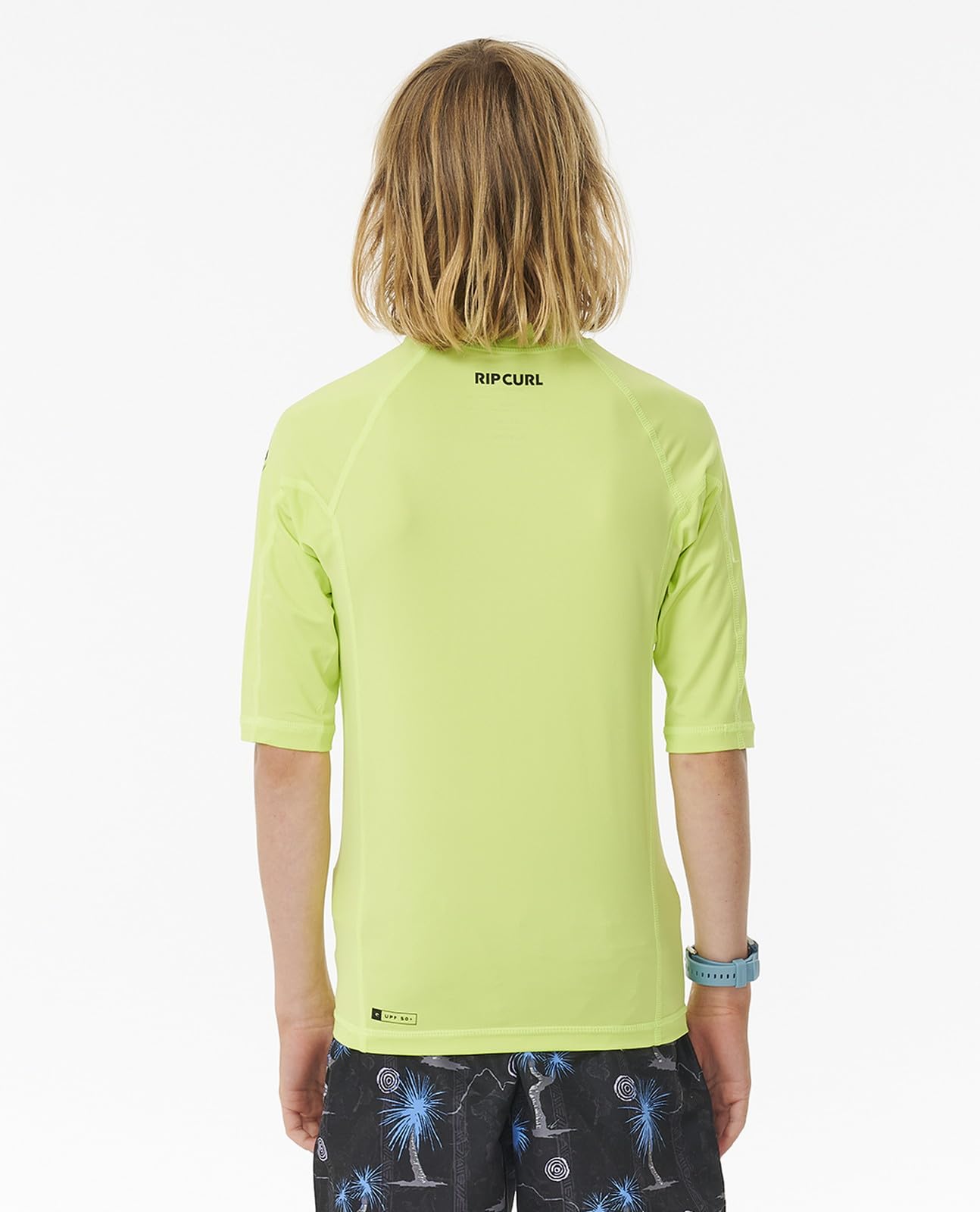 Rip Curl Boys' Brand Wave UPF 50 Short Sleeve Rashguard - Image 4