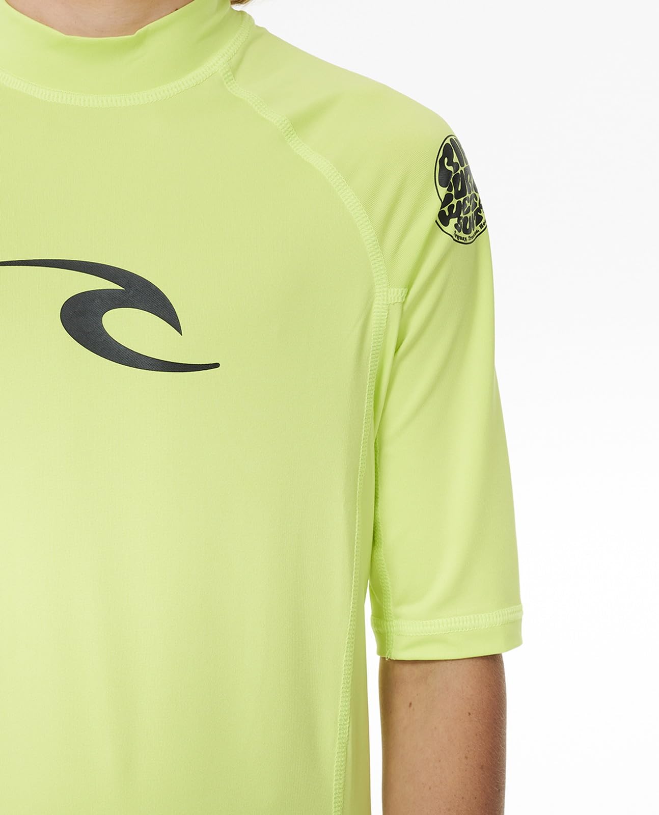 Rip Curl Boys' Brand Wave UPF 50 Short Sleeve Rashguard - Image 6