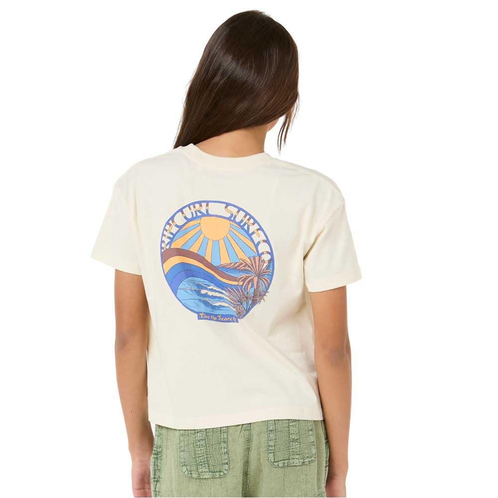 Rip Curl Girls' Cropped Short Sleeve T-Shirt - Image 2