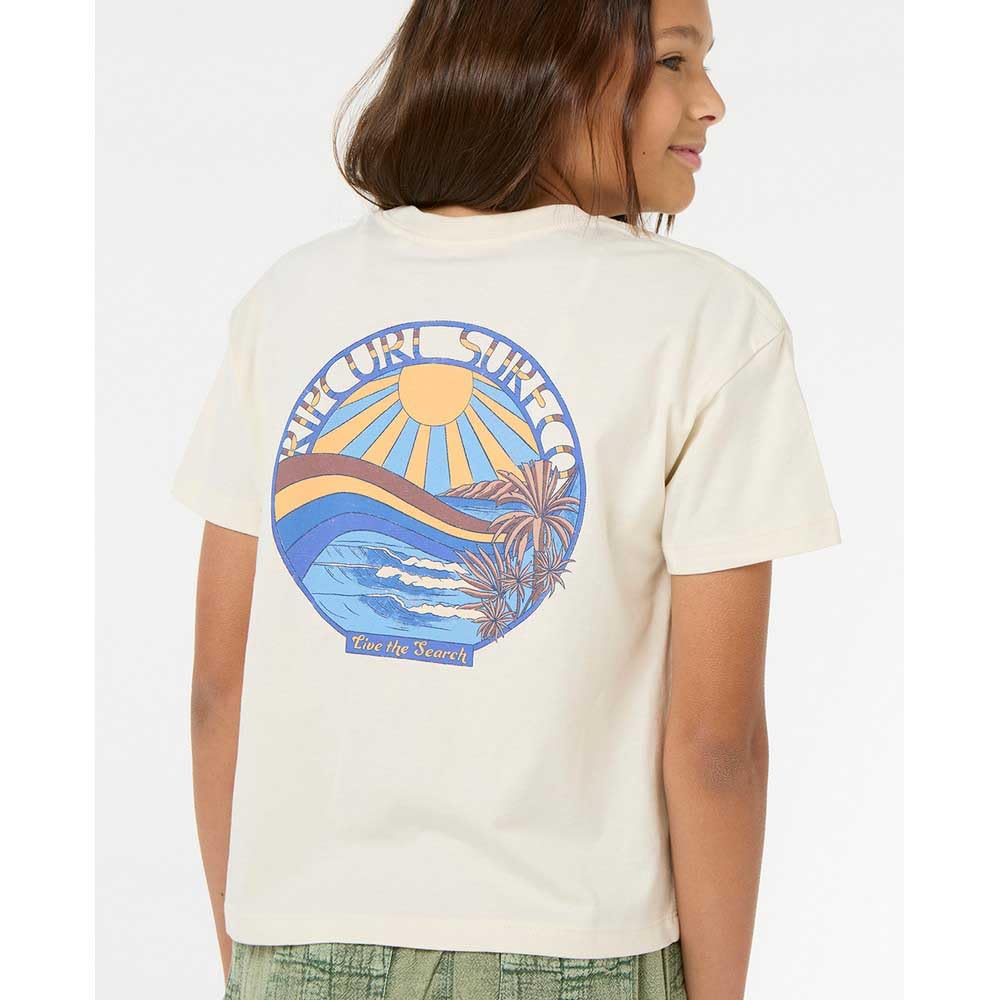 Rip Curl Girls' Cropped Short Sleeve T-Shirt - Image 3