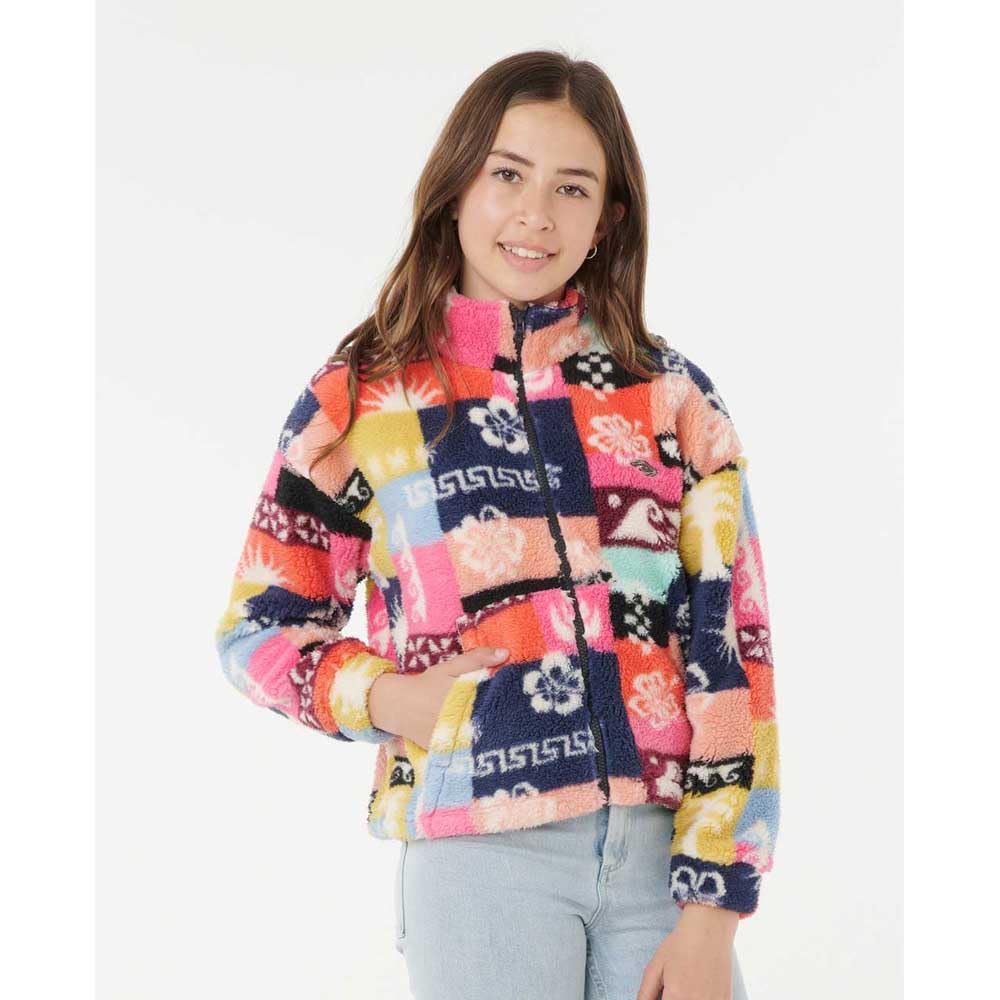Rip Curl Keepsakes Girls Polar Fleece Jacket, Multi-Colored, 14 - Image 3