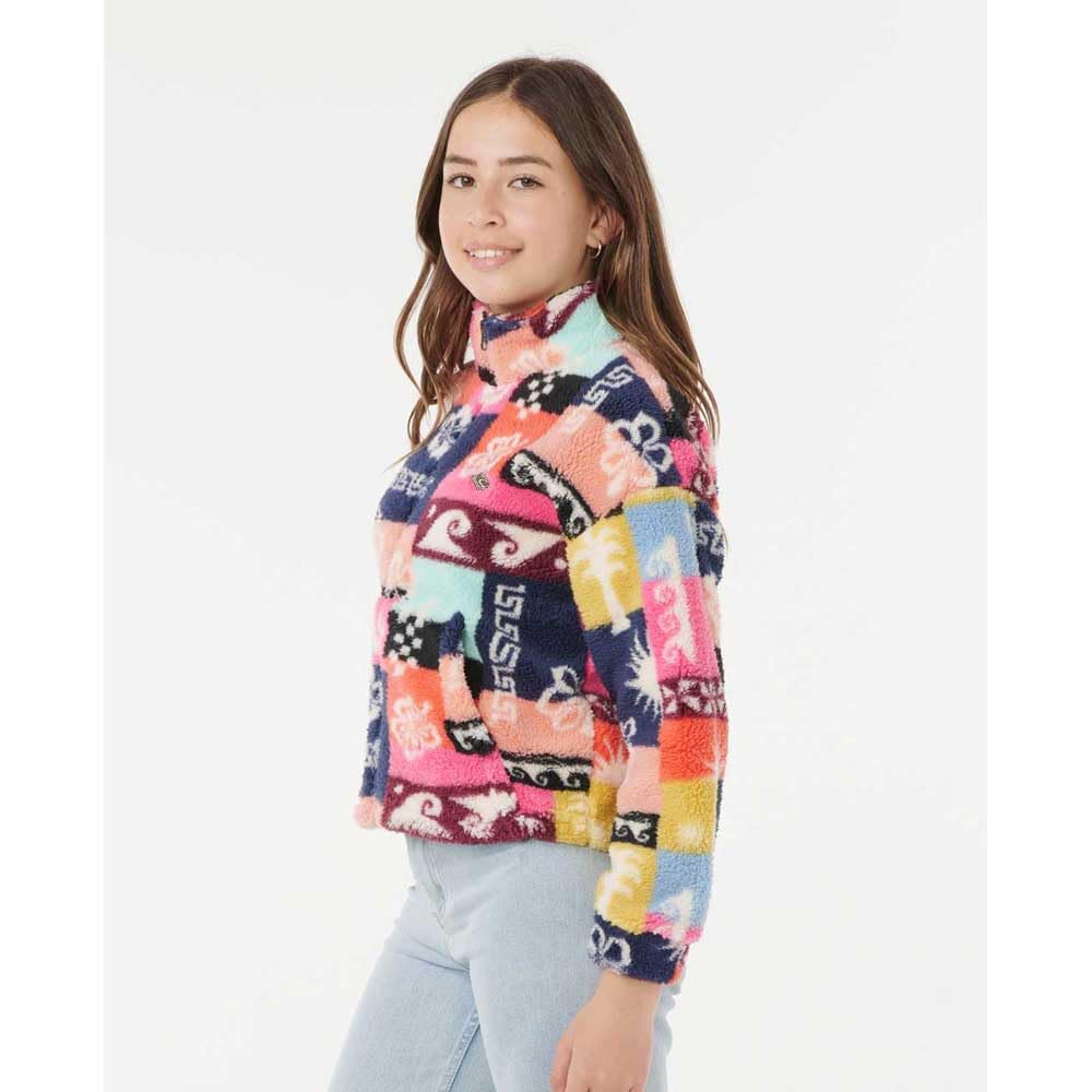 Rip Curl Keepsakes Girls Polar Fleece Jacket, Multi-Colored, 14 - Image 4