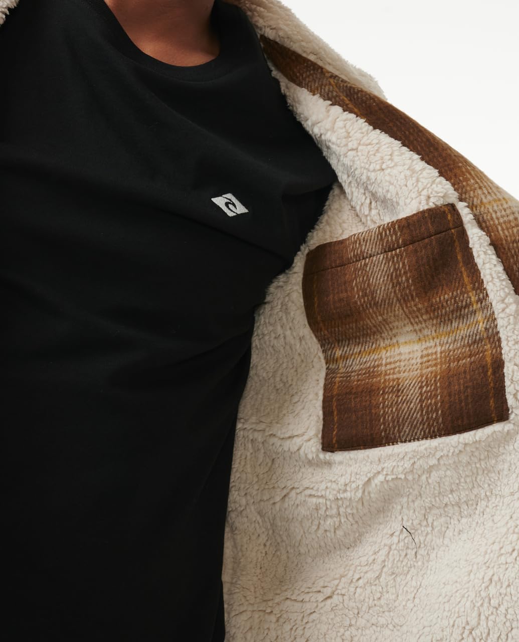 Rip Curl Men's Classic Surf Sherpa Lined Check Jacket - Image 4