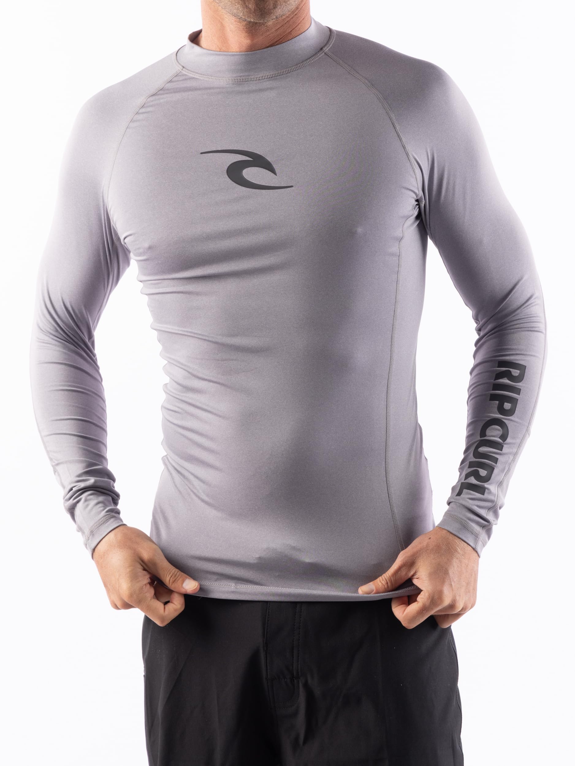 Rip Curl Men's Long Sleeve Rashguard - UPF 50+ Sun Protection Surf Shirt, Loose Fit Rash Vest - Image 2