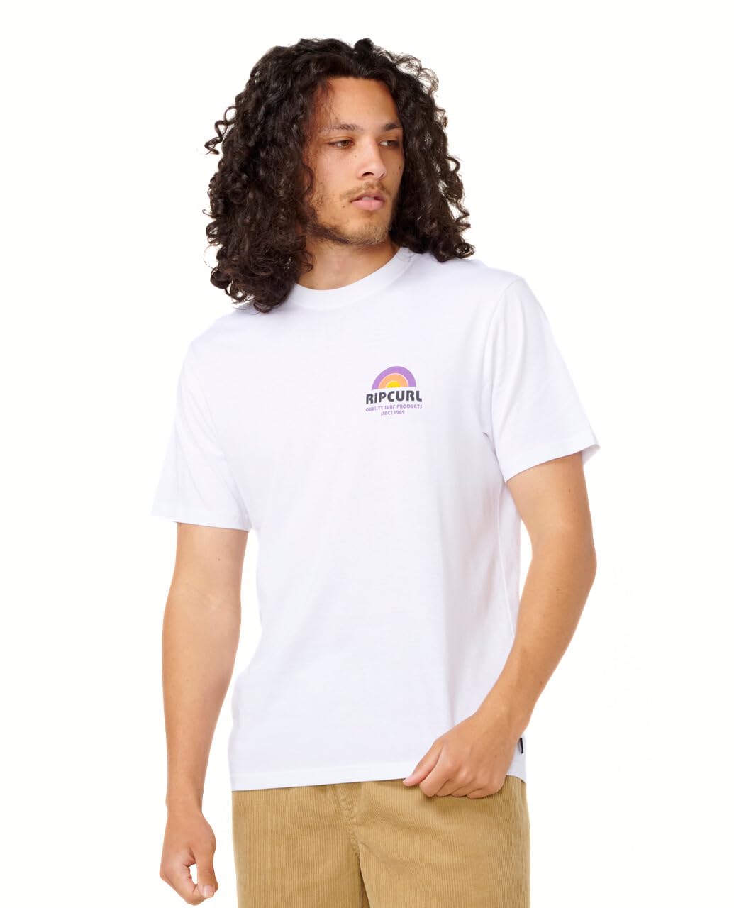 Rip Curl Men's Relaxed Fit Logo Crew T-Shirt