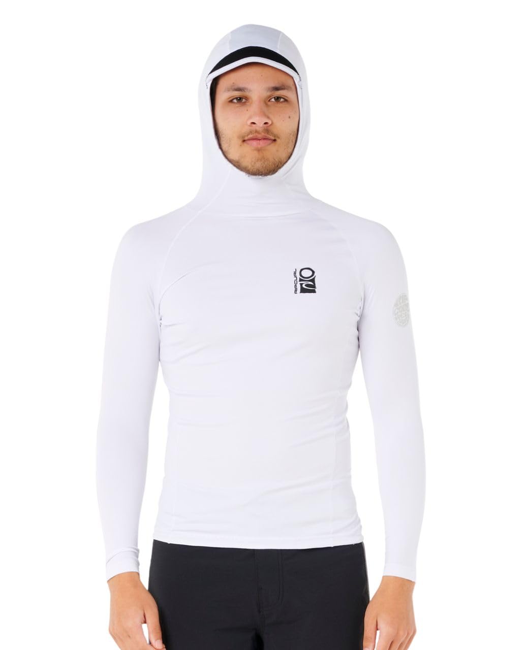 Rip Curl Men's Search UPF 50 Performance Long Sleeve Hooded Rashguard