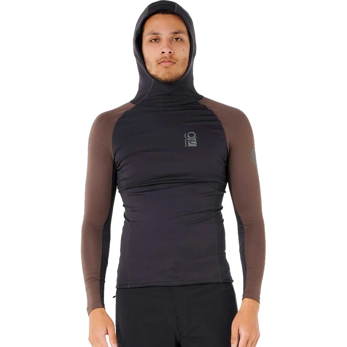 Rip Curl Men's Search UPF 50 Performance Long Sleeve Hooded Rashguard - Image 3