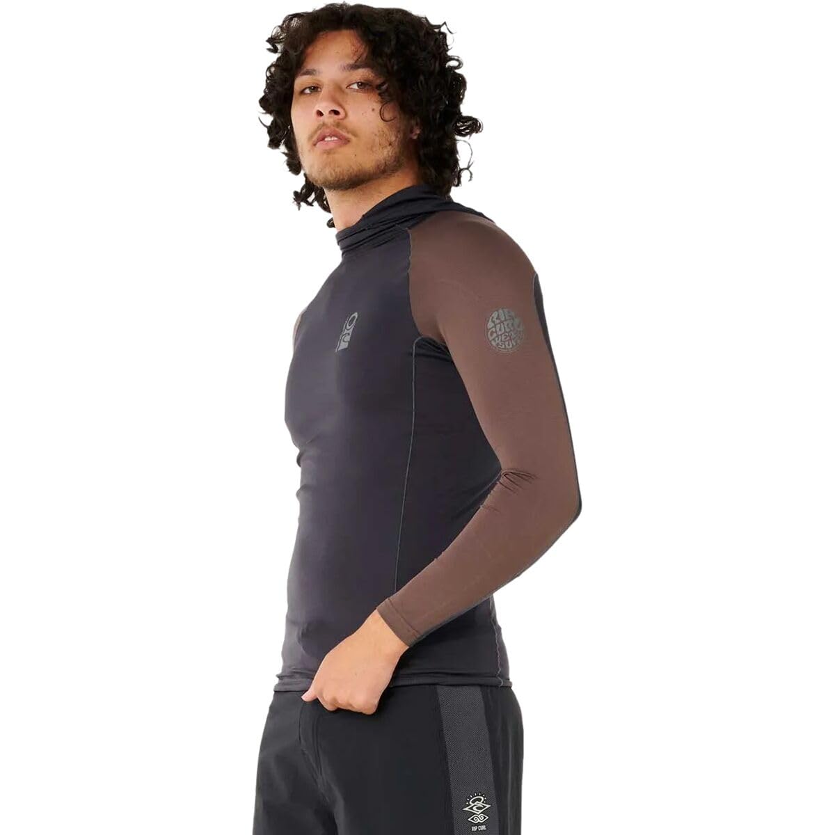 Rip Curl Men's Search UPF 50 Performance Long Sleeve Hooded Rashguard - Image 4