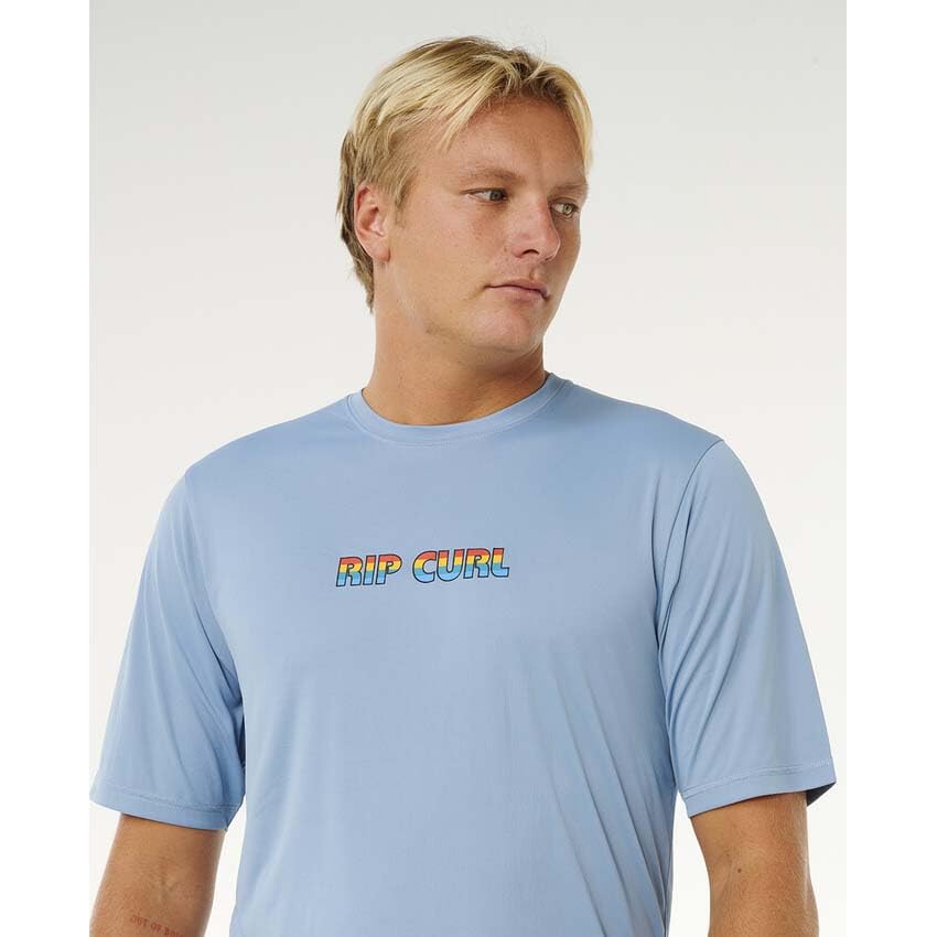 Rip Curl Men's Standard Icons of Surflight Short Sleeve Loose Fit UPF 50 Rashguard - Image 3