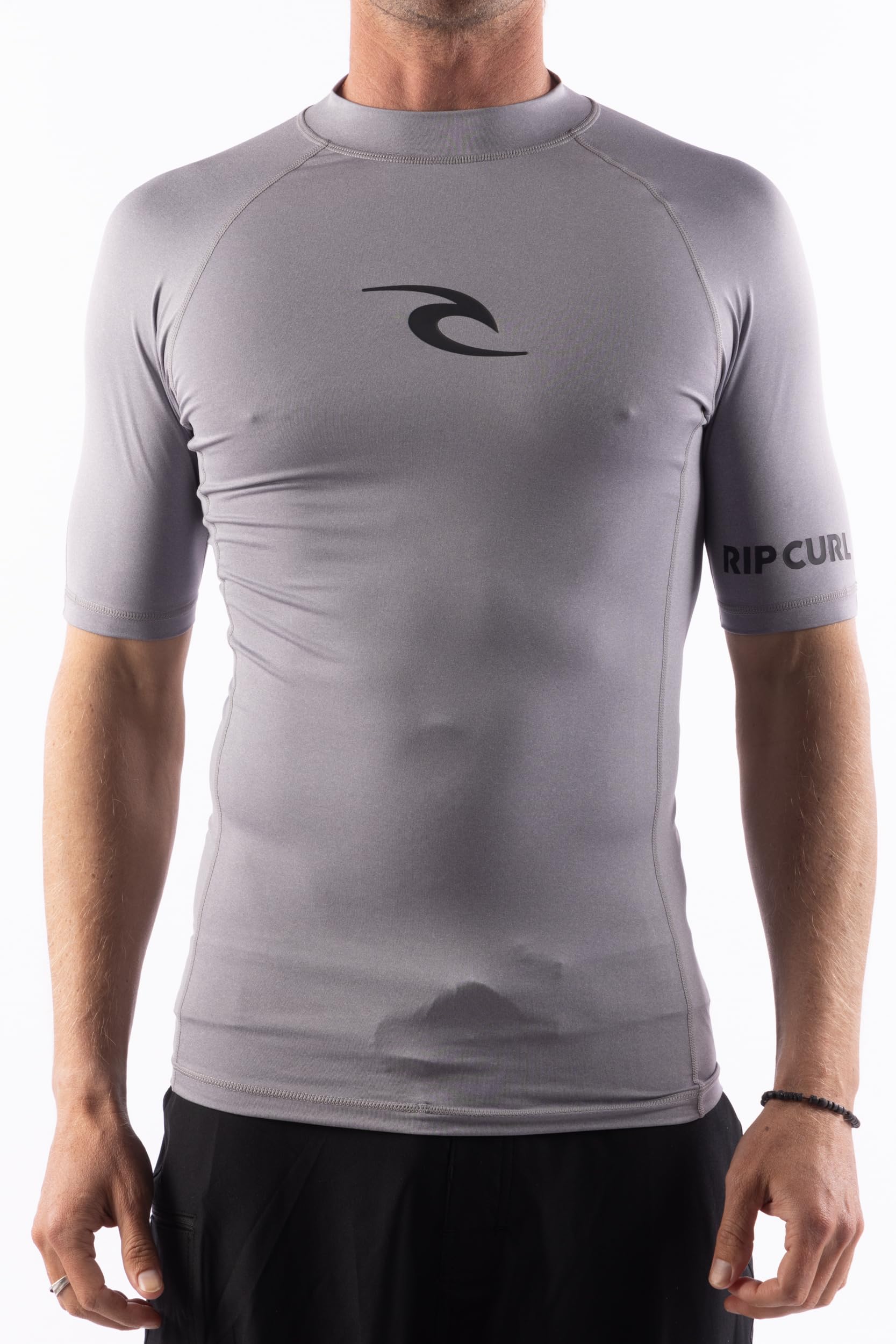 Rip Curl Men's Standard Short Sleeve Rashguard-UPF 50+ Sun Protection Surf Shirt, Tight Fit Rash Vest - Image 2