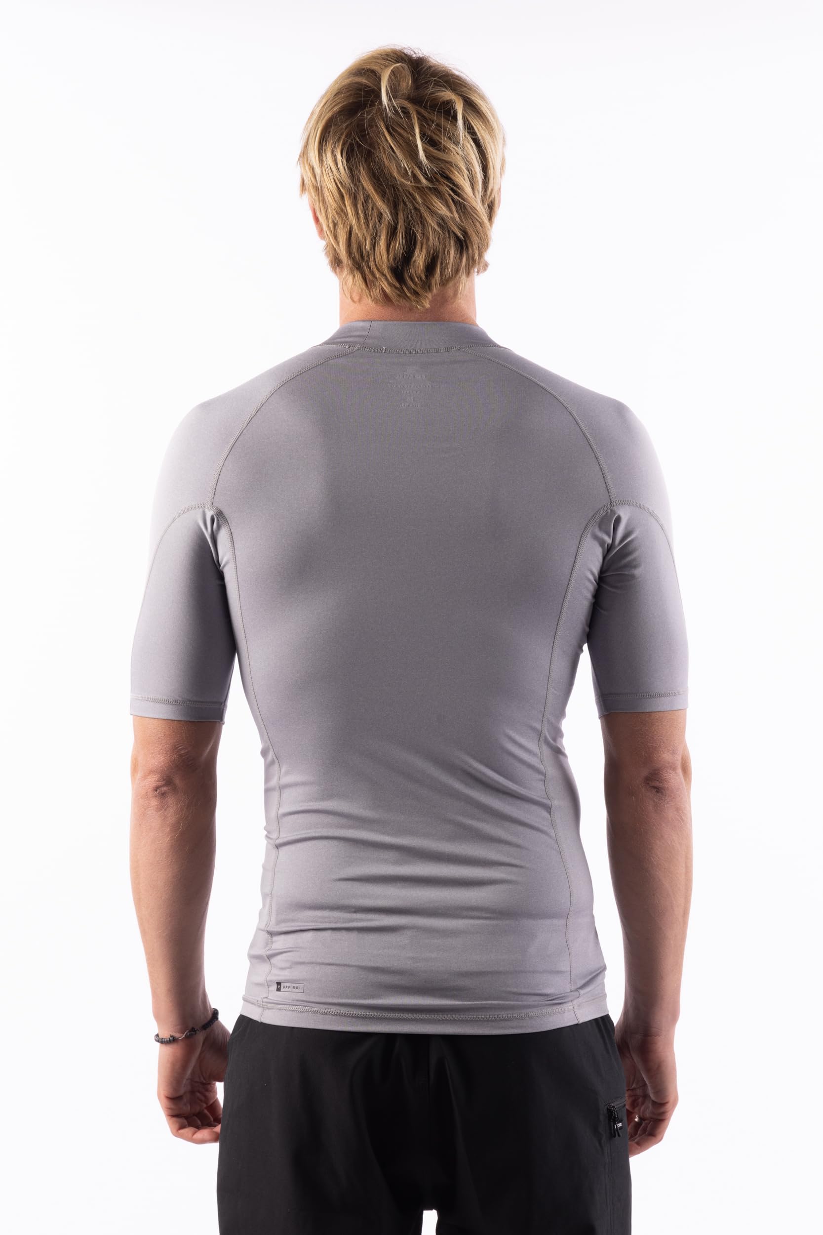 Rip Curl Men's Standard Short Sleeve Rashguard-UPF 50+ Sun Protection Surf Shirt, Tight Fit Rash Vest - Image 3