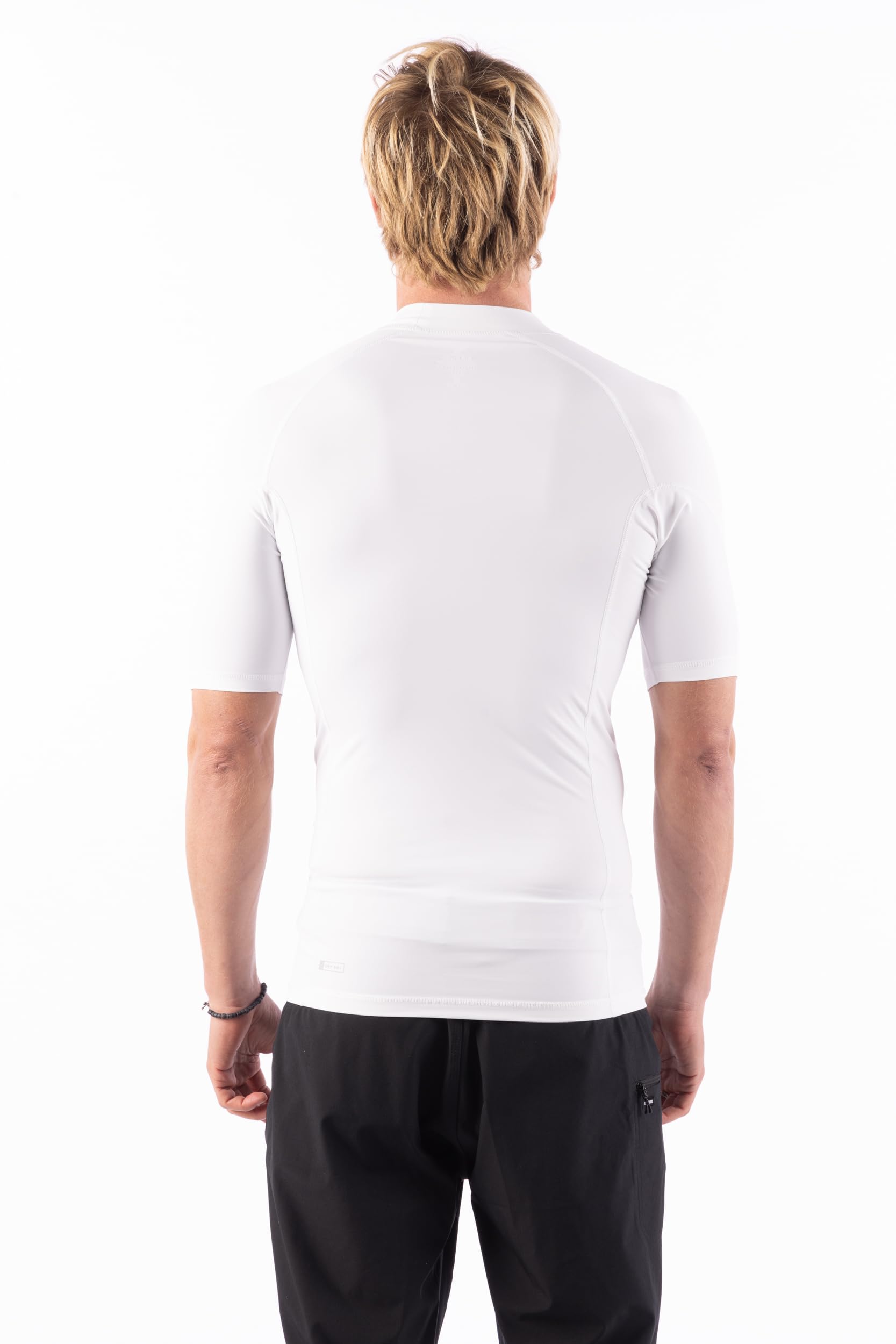 Rip Curl Men's Standard Short Sleeve Rashguard-UPF 50+ Sun Protection Surf Shirt, Tight Fit Rash Vest - Image 3