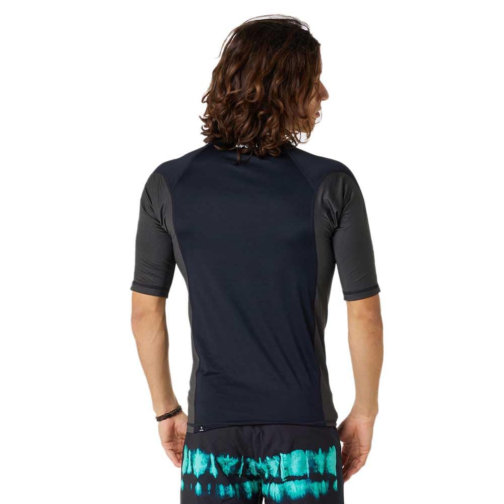 Rip Curl Men's Waves UPF 50 Performance Short Sleeve Rashguard - Image 2