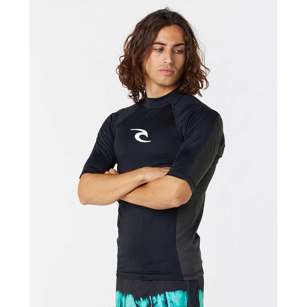 Rip Curl Men's Waves UPF 50 Performance Short Sleeve Rashguard - Image 3
