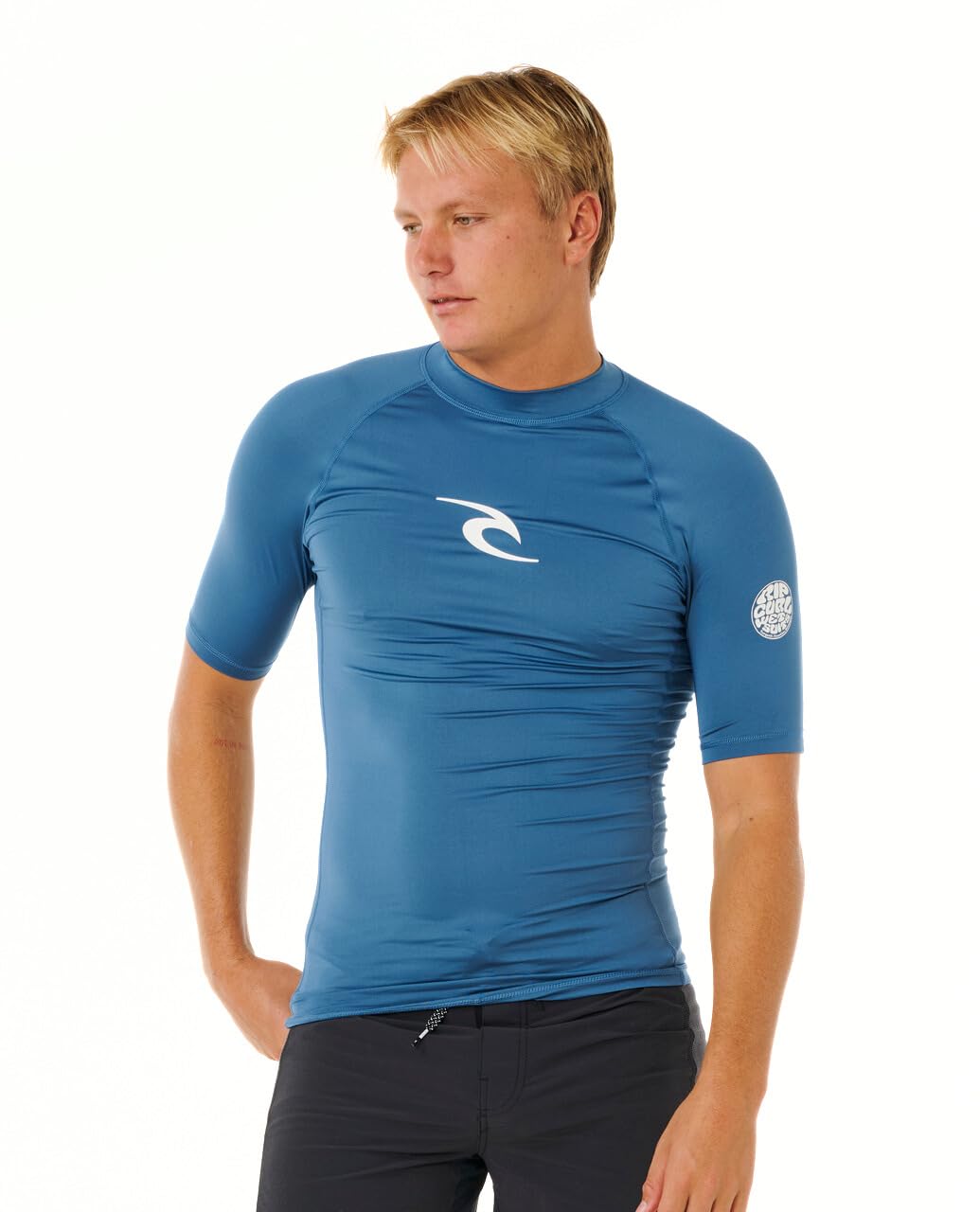 Rip Curl Men's Waves UPF 50 Performance Short Sleeve Rashguard