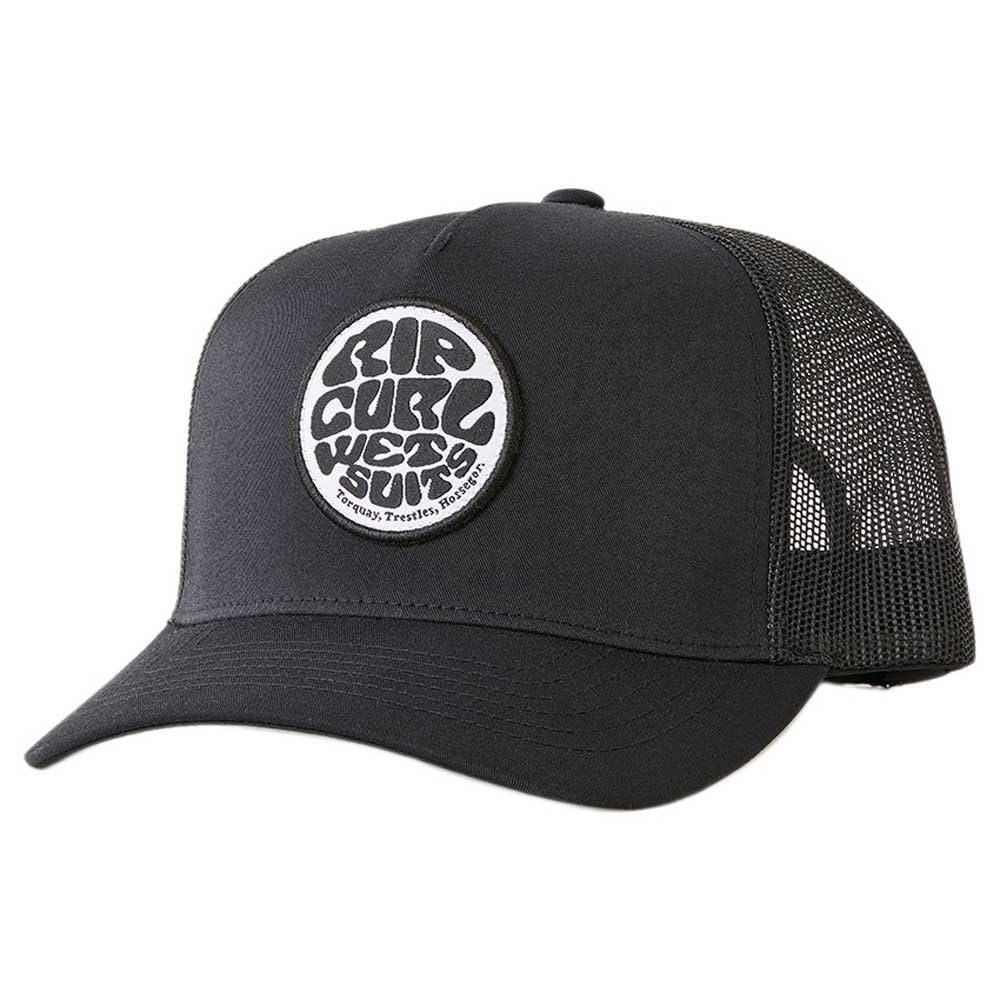 Rip Curl Mens Curve Peak, Structured Trucker Hat, Mesh Snapback Baseball Cap for Men, Adjustable