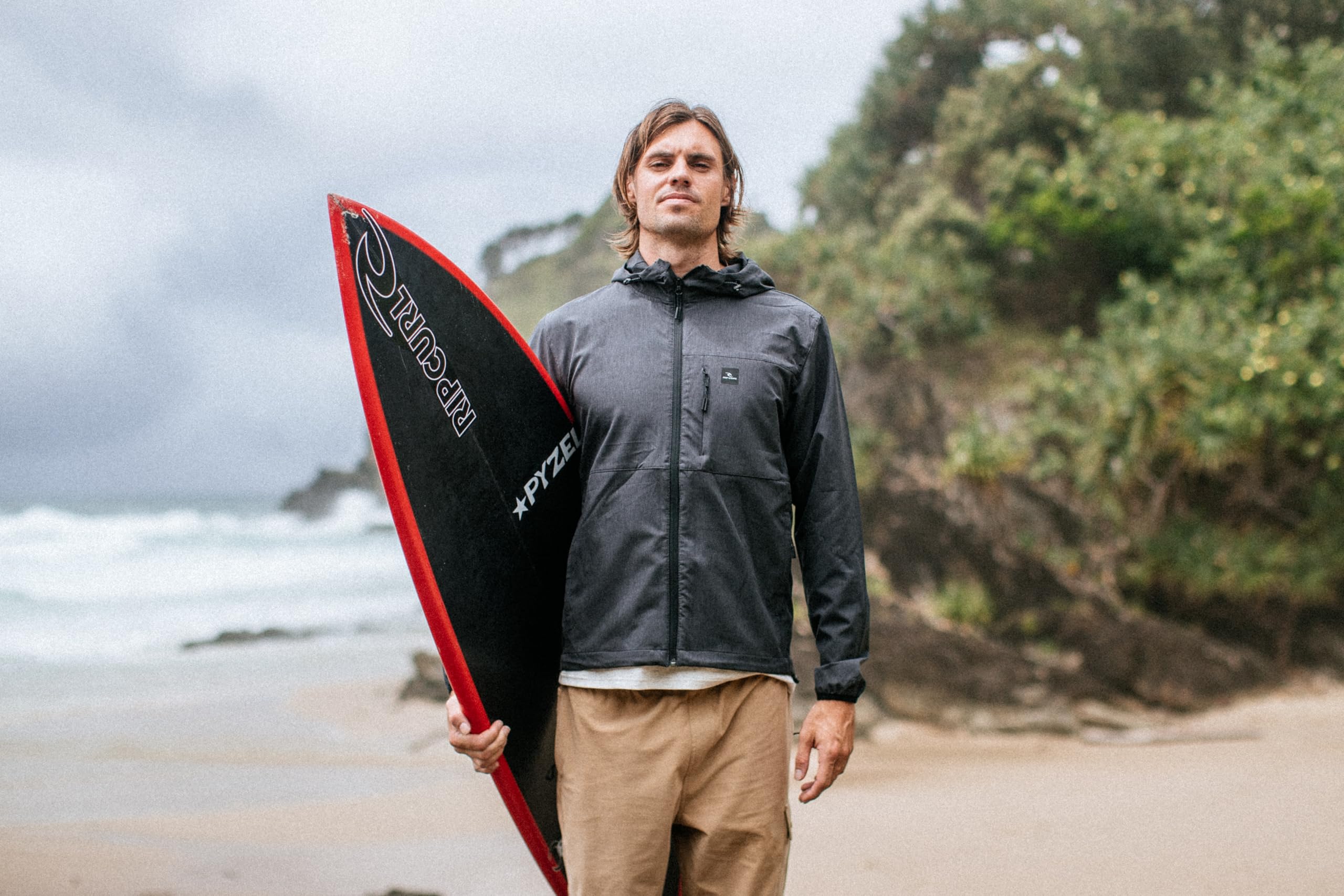 Rip Curl mens Elite Anti Series Hooded Wind Breaker, Water Repellent Jacket - Image 3