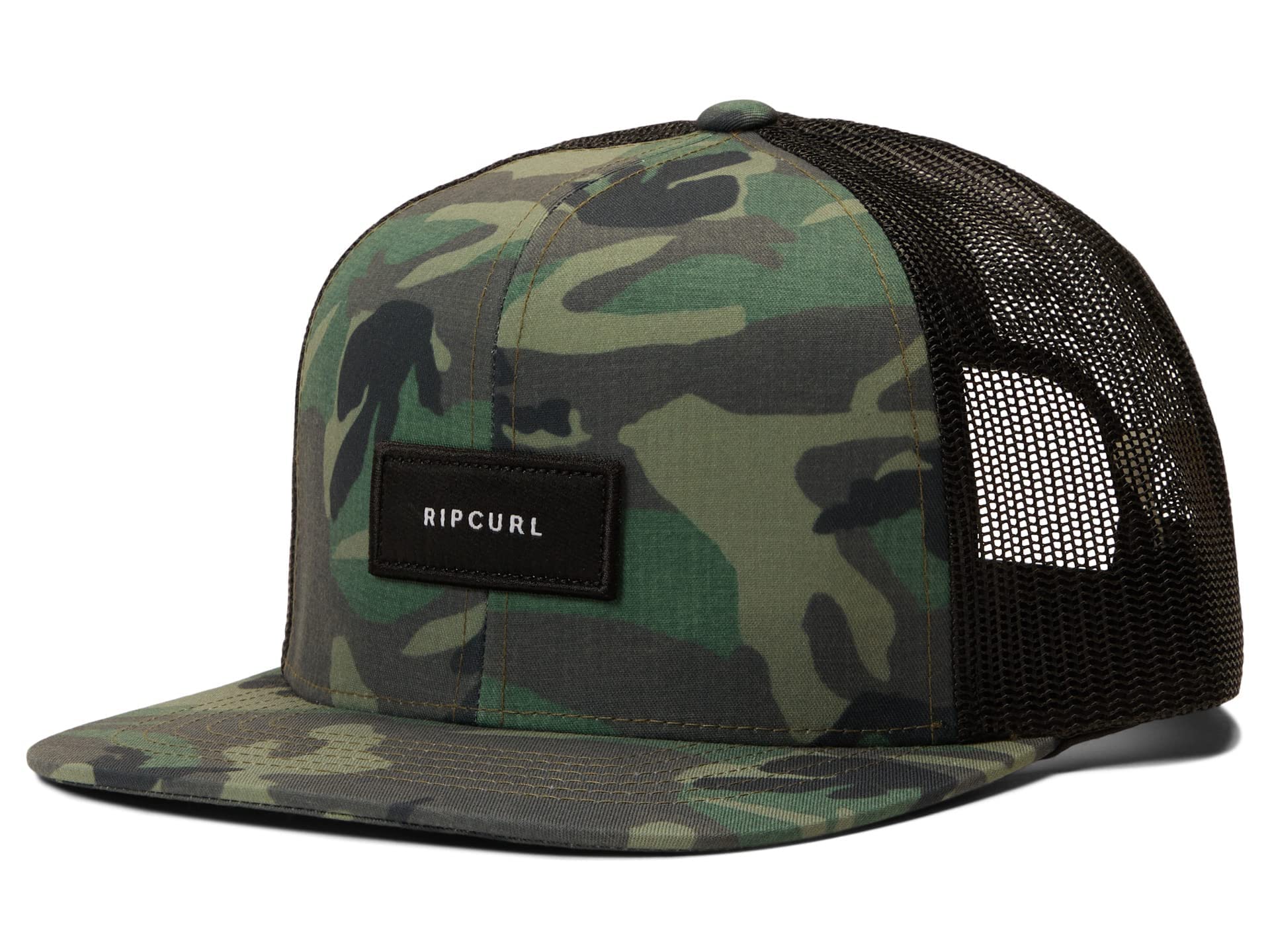Rip Curl Mens Icons Trucker Hat, Mesh Back Cap Snapback for Men, Adjustable