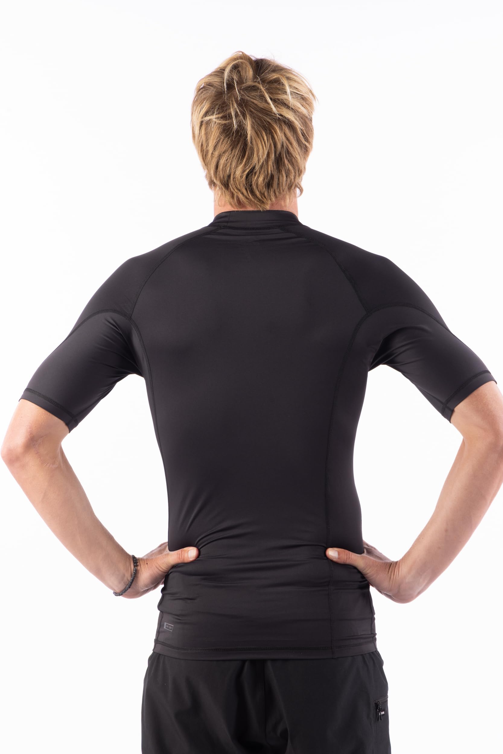 Rip Curl Mens Short Sleeve Rashguard - UPF 50+ Sun Protection Surf Shirt, Tight Fit Rash Vest - Image 3