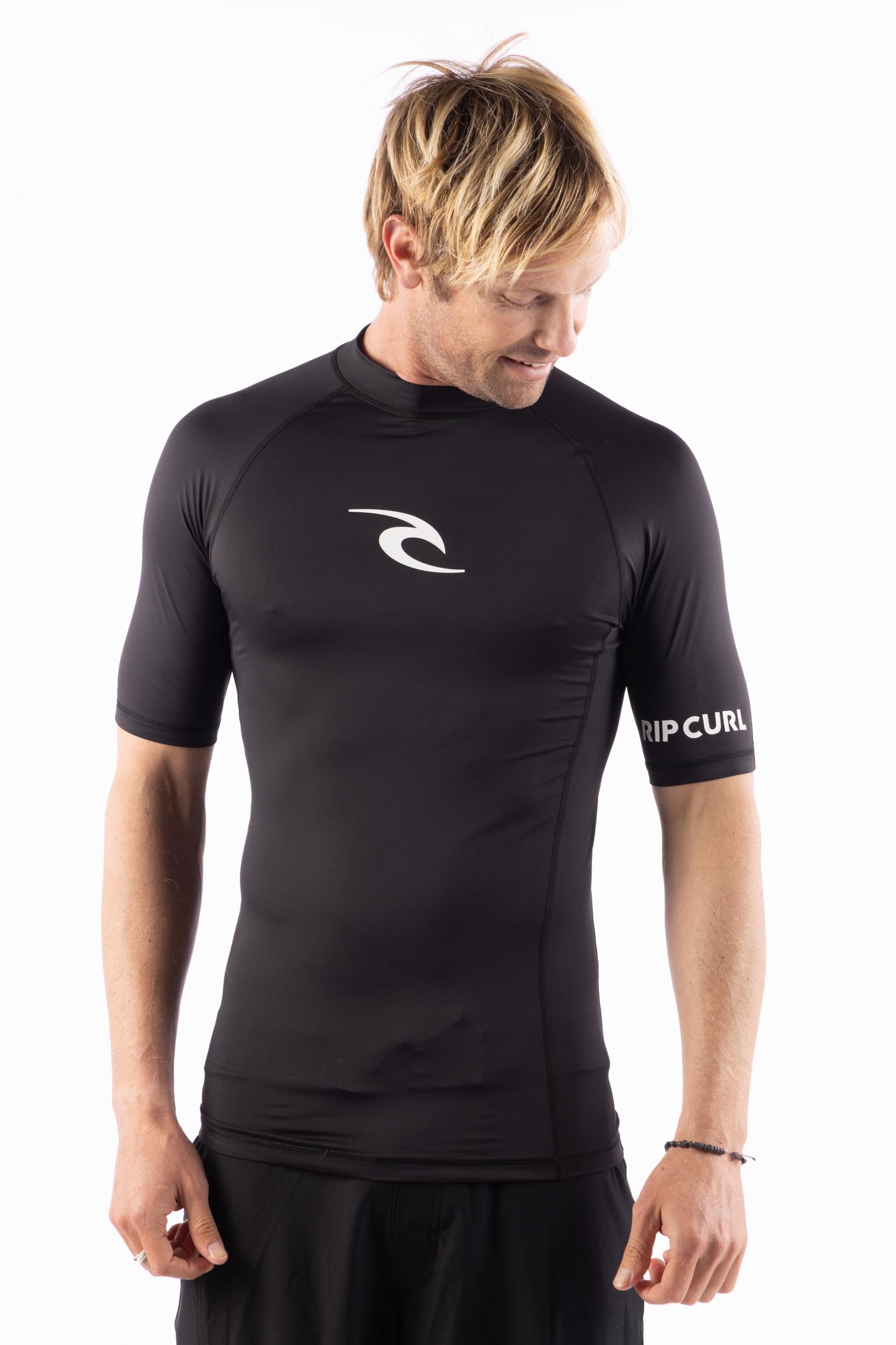 Rip Curl Mens Short Sleeve Rashguard - UPF 50+ Sun Protection Surf Shirt, Tight Fit Rash Vest - Image 4