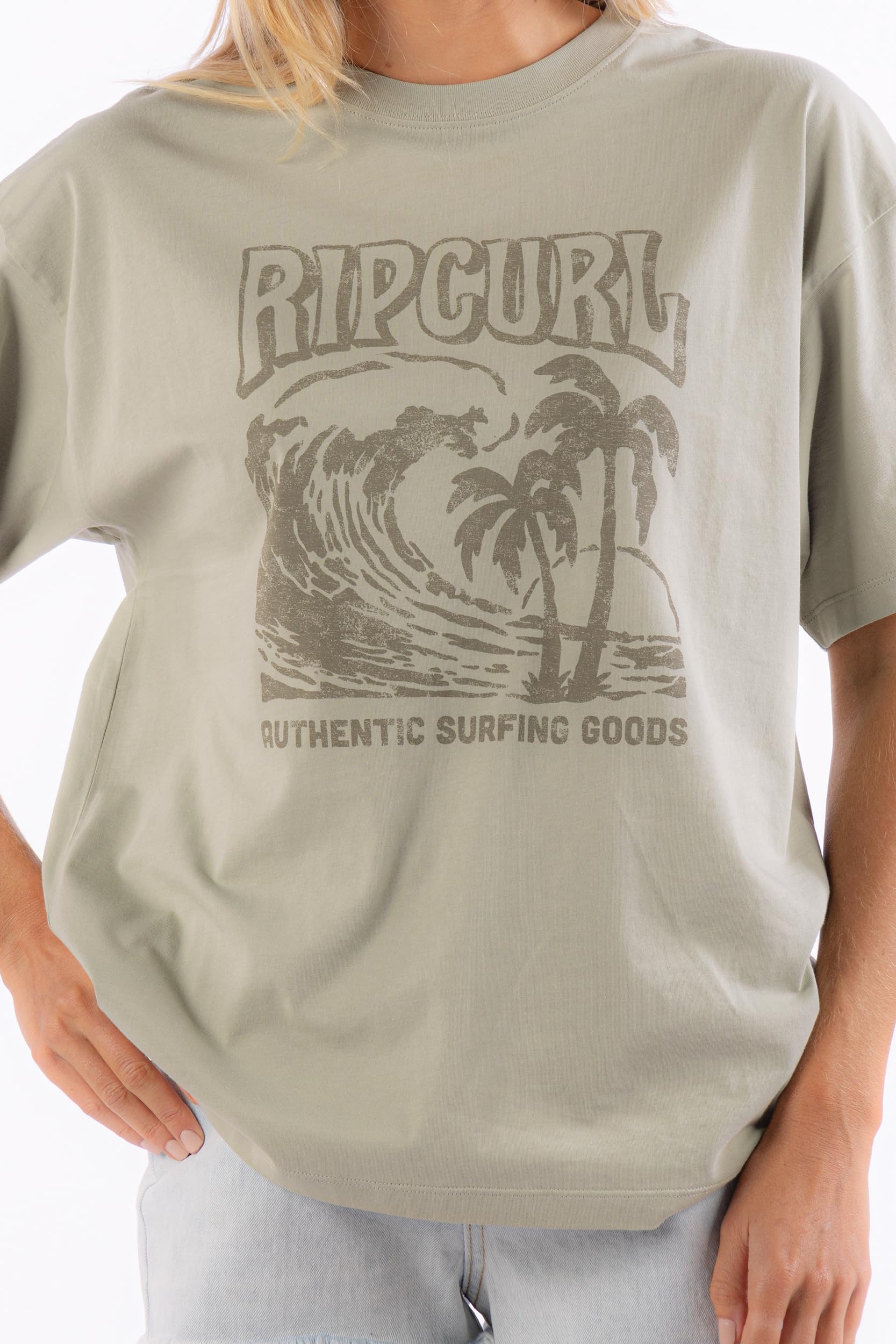 Rip Curl Women's Heritage Crew Neck Short Sleeve T-Shirt Tee - Image 4