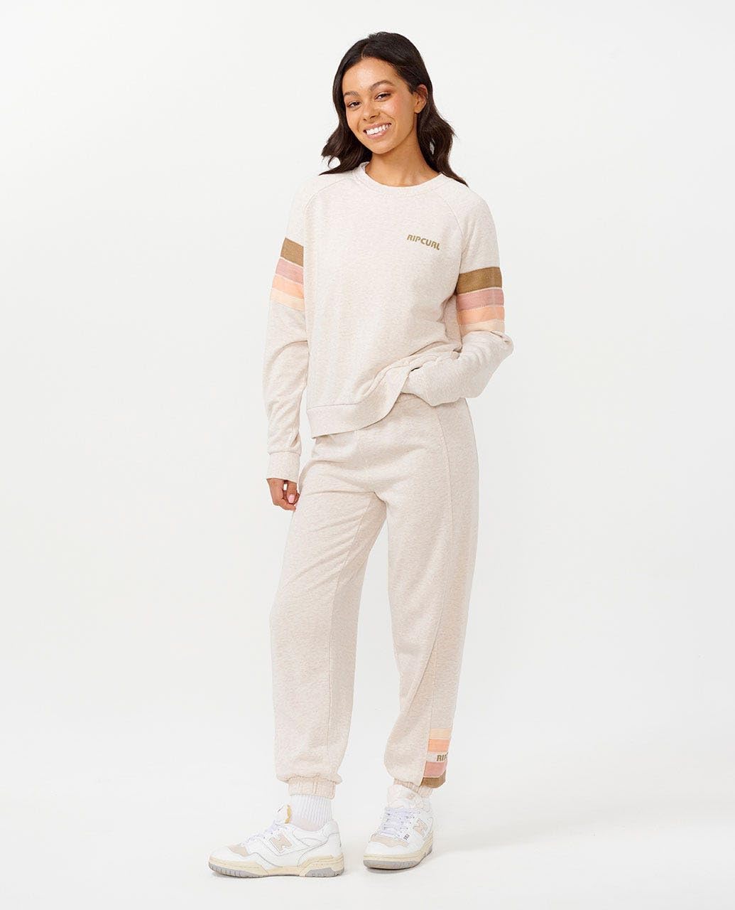 Rip Curl Women's High Tide Surf Raglan Pullover Crew Sweatshirt - Image 4