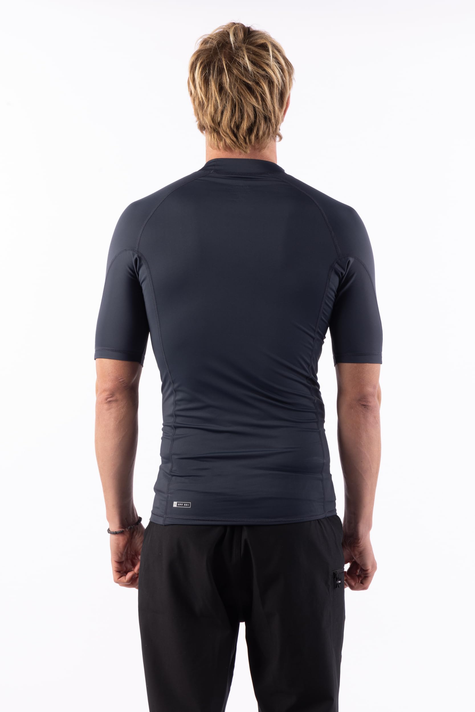 Short Sleeve Rashguard - UPF 50+ Sun Protection Surf Shirt, Tight Fit Rash Vest - Image 3